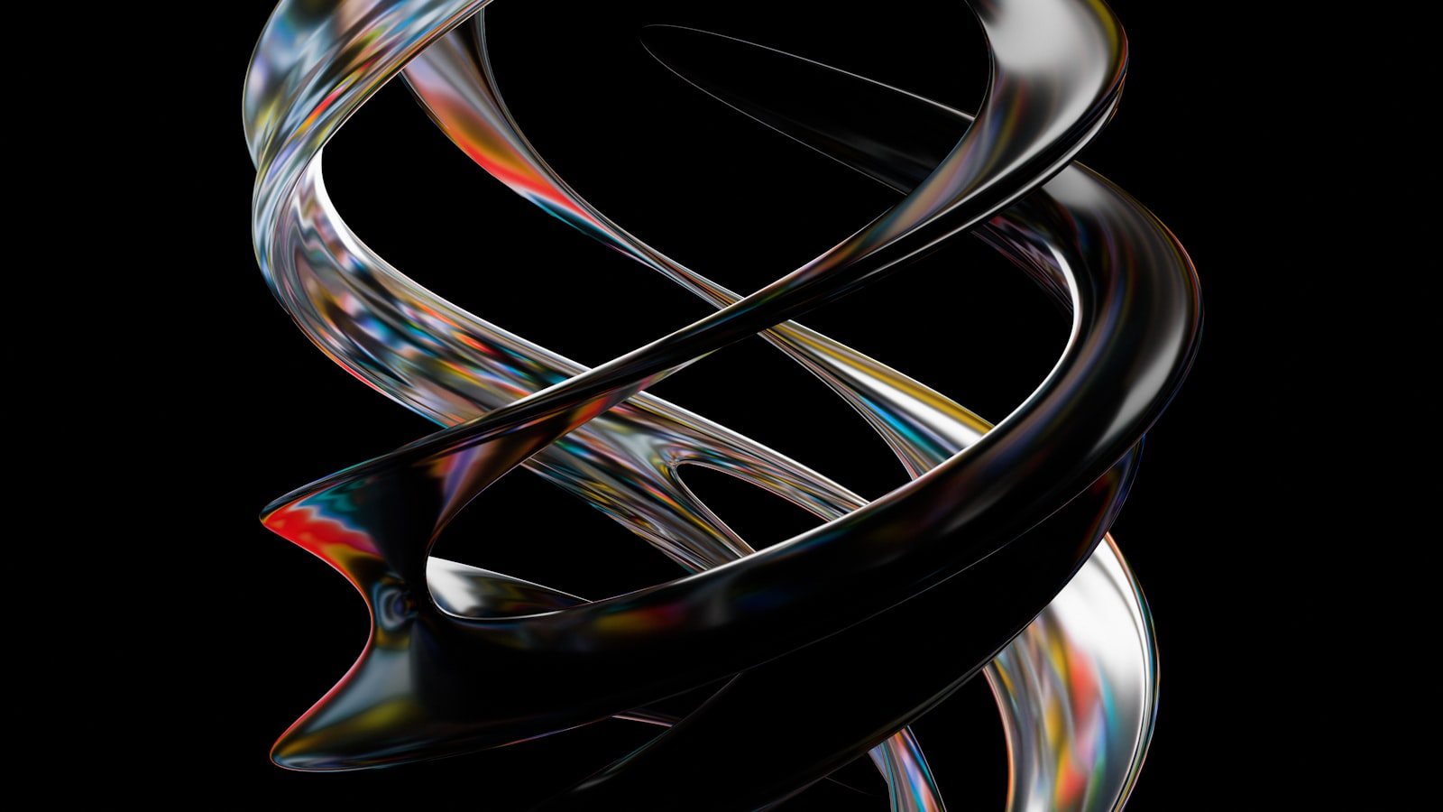 a black background with an abstract design