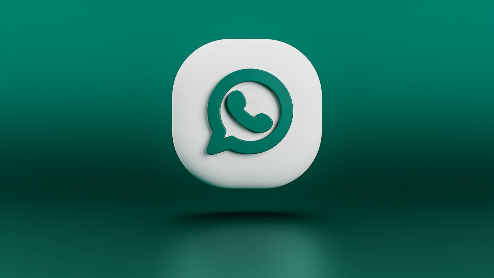 a green and white whatsapp icon on a green background