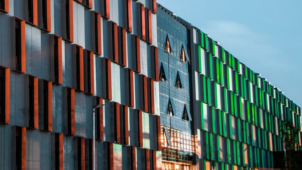 green and brown concrete building