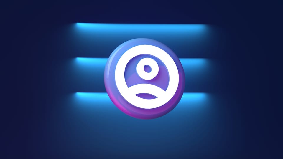 a blue and white logo