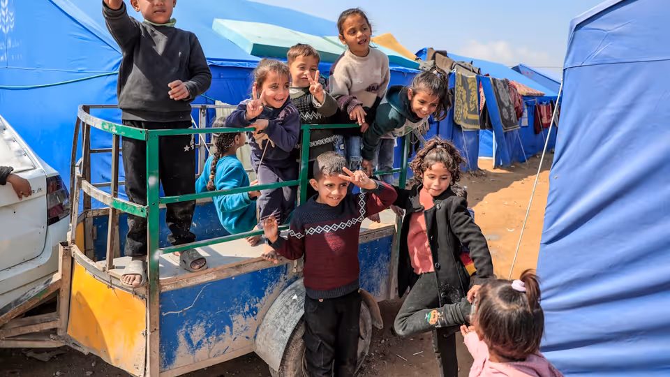 عام — Palestinians crowded into Gaza tents struggle to see a better future even as ceasefire mo…